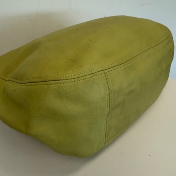 vintage coach bag #4161 green color leather bag - Picture 7 of 11